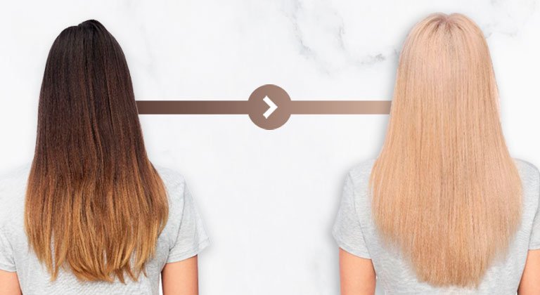 Dark to light hair image