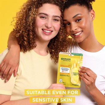 Model with Vitamin C mask