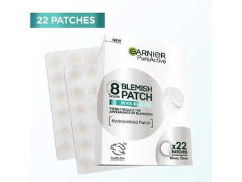 Faltten blemishes fast with Garnier spot patches
