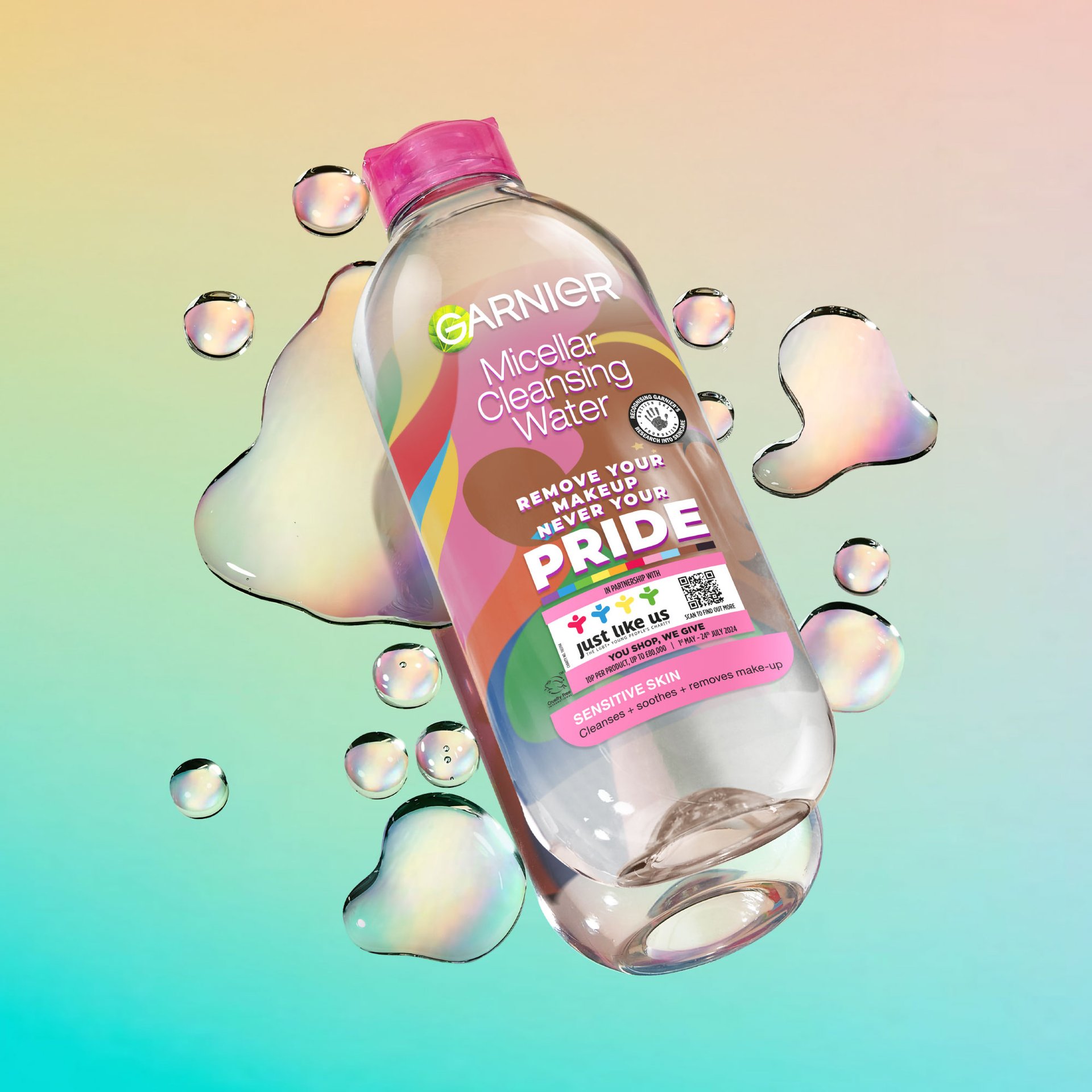 Micellar Cleansing Water for Sensitive Skin Garnier UK