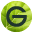 Garnier G logo in green leaf circle