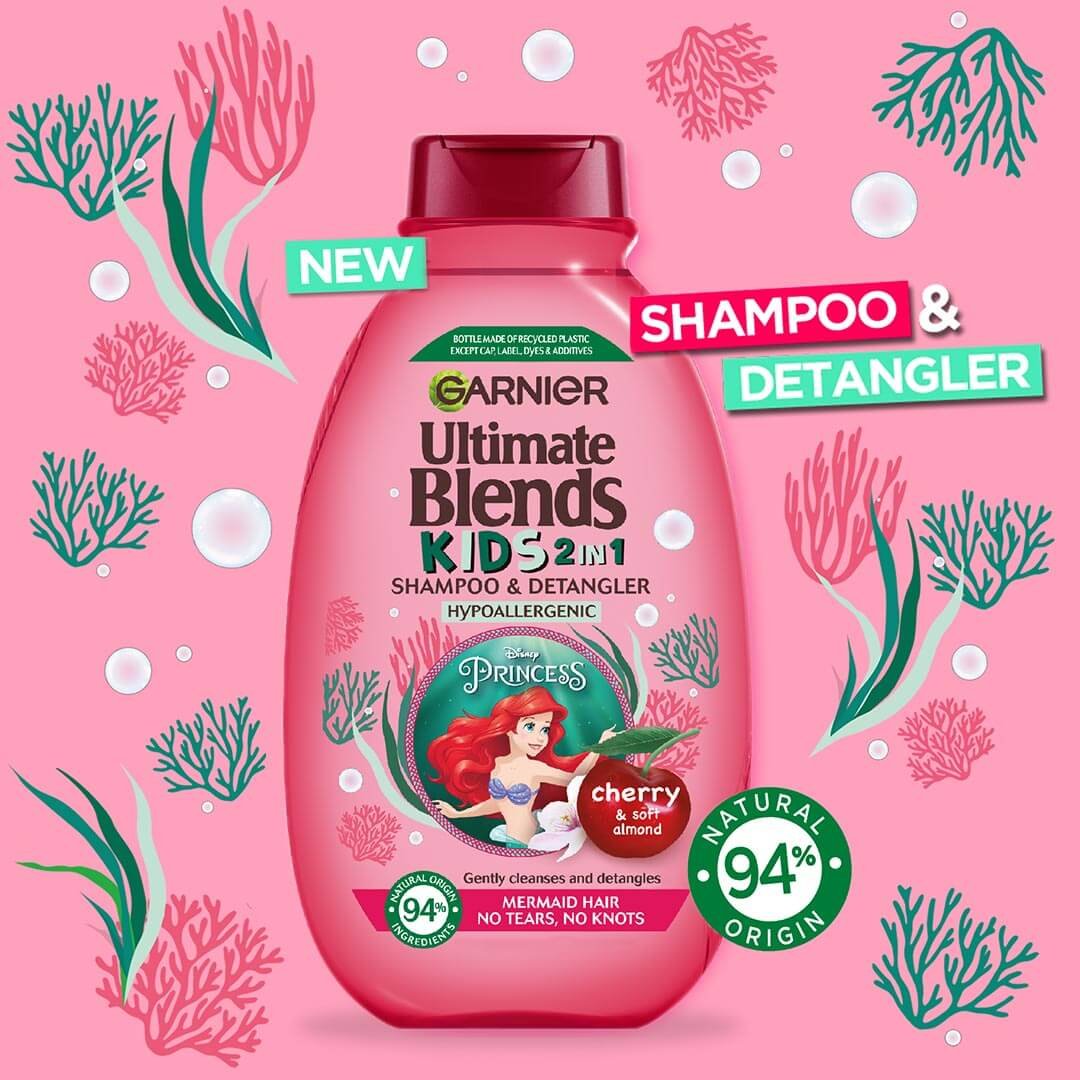 Ultimate Blends Kids 2in1 Kids Shampoo Detangler Garnier UK