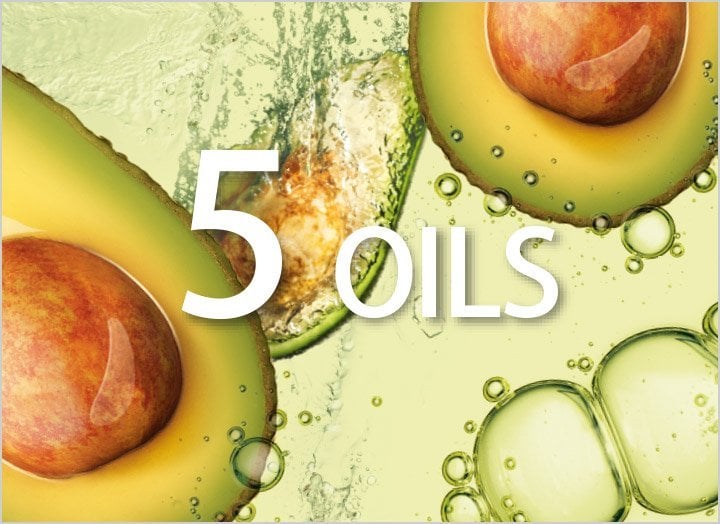 5 OILS TEXT ON TOP OF AVOCADOS 5 OILS TEXT ON TOP OF AVOCADOS