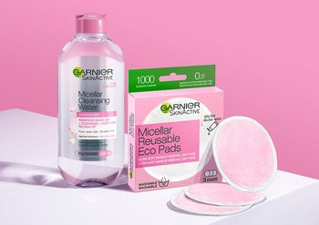 micellar water and reusable eco pads
