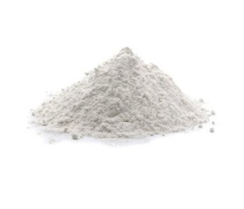 pile of white clay dust