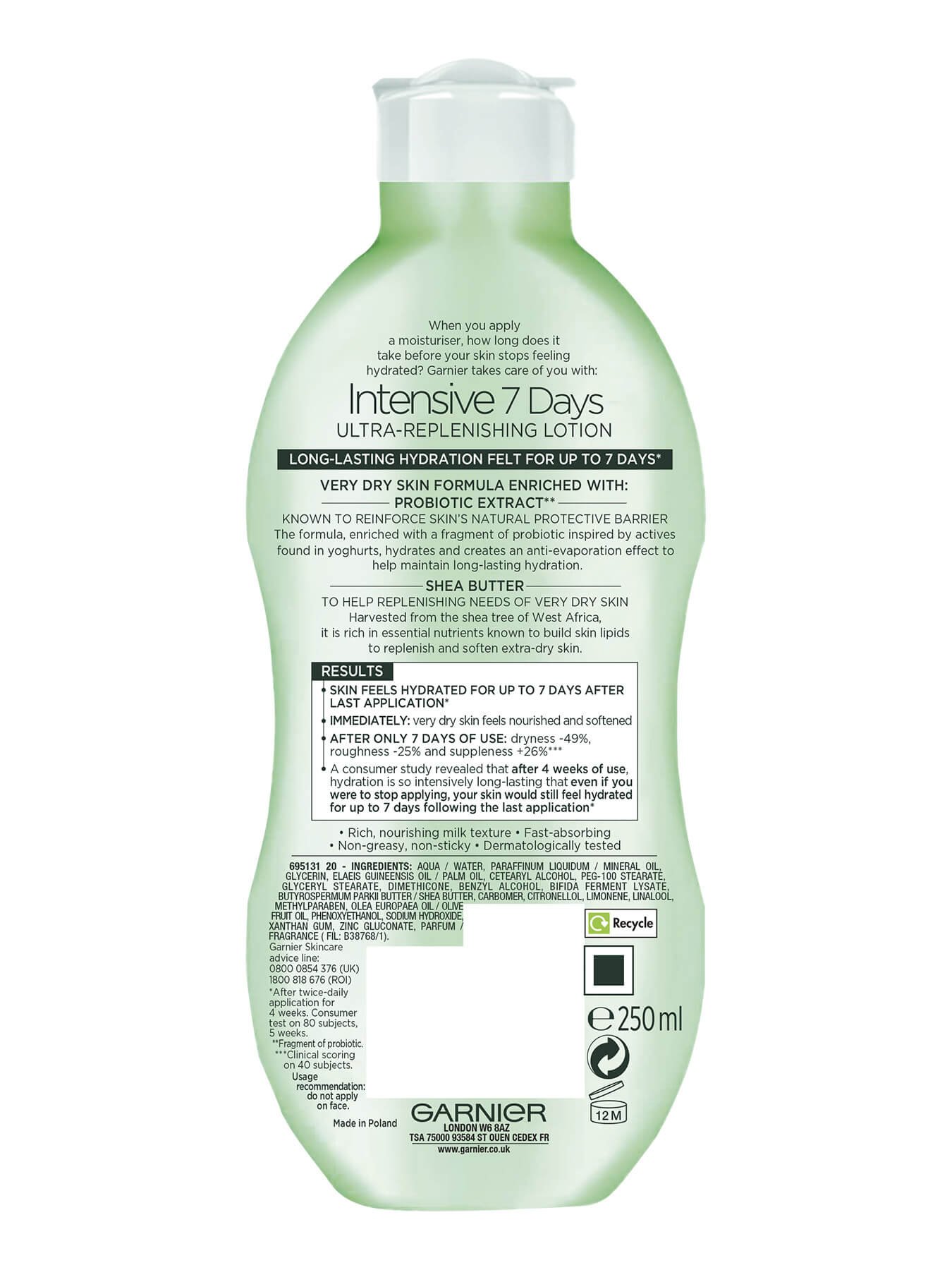 Garnier Intensive 7 Days Shea Butter Body Lotion Intensive 7 Days