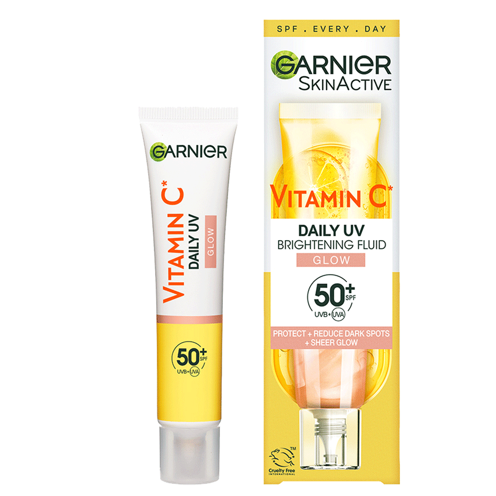 Garnier Vitamin C Daily UV Brightening Fluid Sheer Glow  SPF50+​