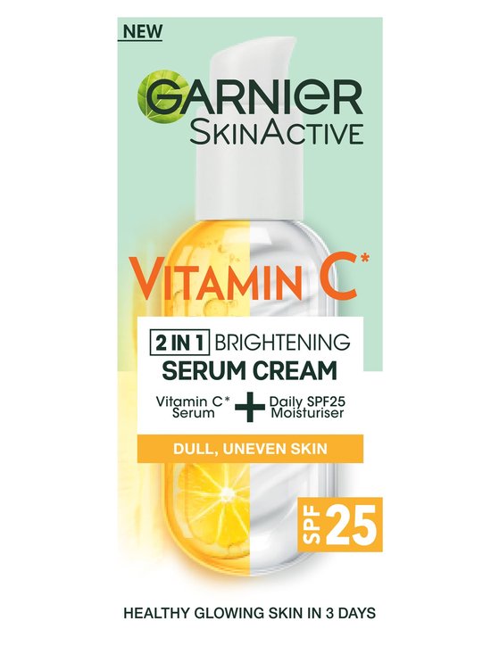 Vitamin C 2 in 1 Brightening Serum with SPF 25 Garnier UK