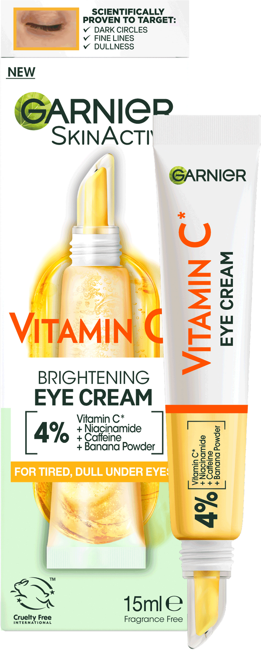 Vitamin C Eye Cream Brightening Eye Serum Garnier UK