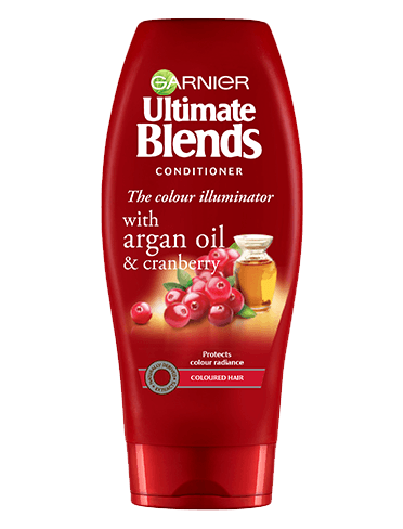 GARNIER ULTIMATE BLENDS ARGAN OIL AND CRANBERRY CONDITIONER FOR COLOURED HAIR 200ML