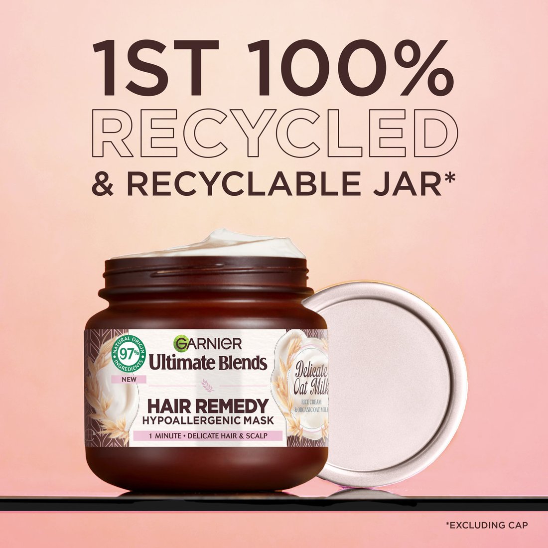 Delicate Oat Milk Hair Remedy Hypoallergenic Mask, for Delicate Hair