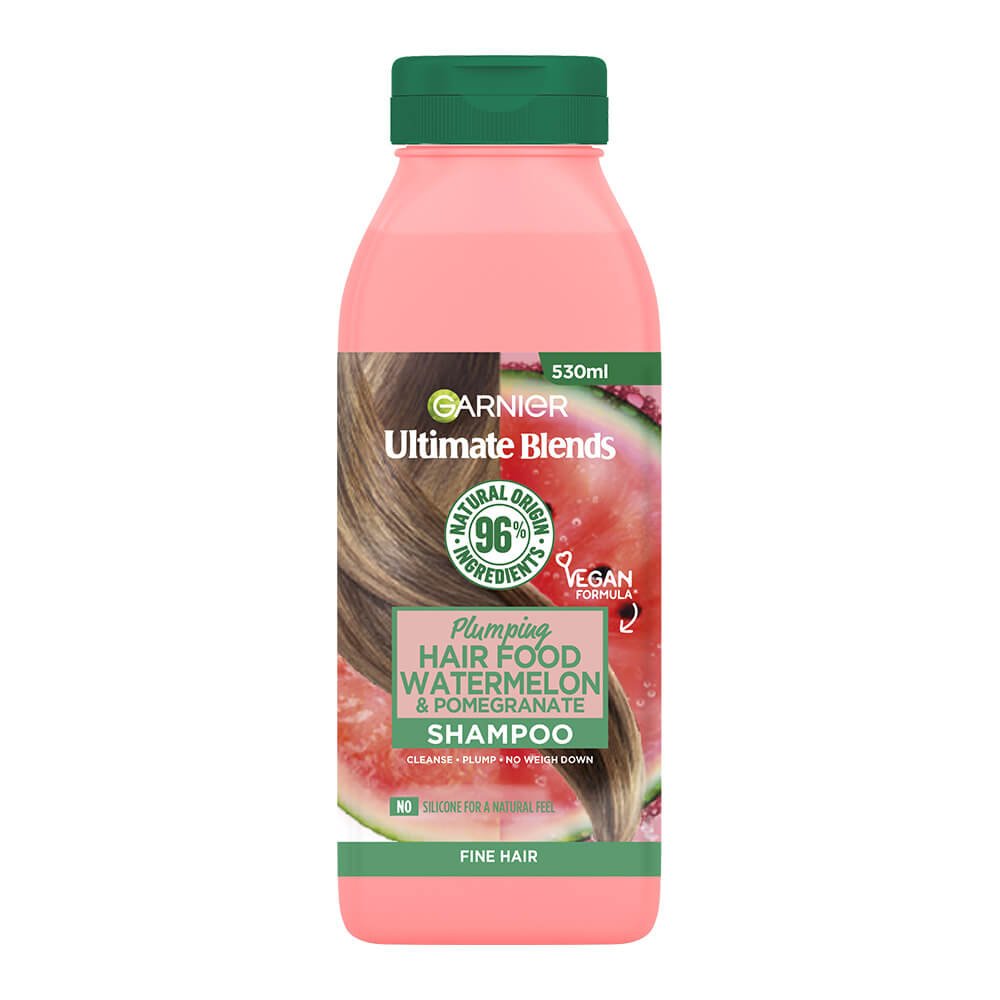 Garnier Ultimate Blends Plumping Hair Food Watermelon Shampoo for Fine Hair 530ml