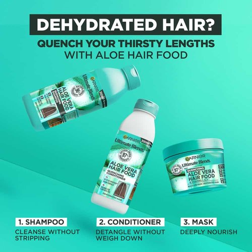 Aloe Vera & Coconut Hair Food Mask 3-in-1 Treatment | Garnier UK