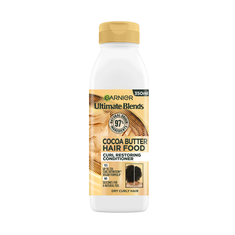 Cocoa Butter Hair Food Conditioner for Dry Curly Hair Garnier UK