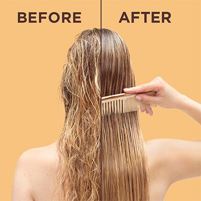 argan no rinse before after