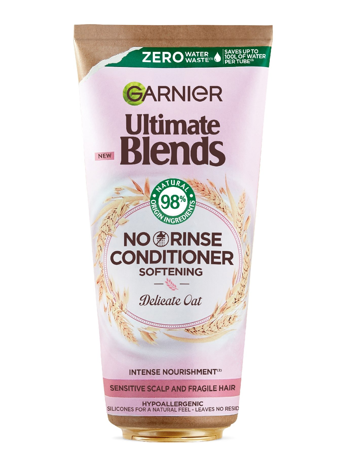 Garnier Ultimate Blends Delicate Oat Milk Softening No Rinse Conditioner for Sensitive Scalp and Fragile Hair