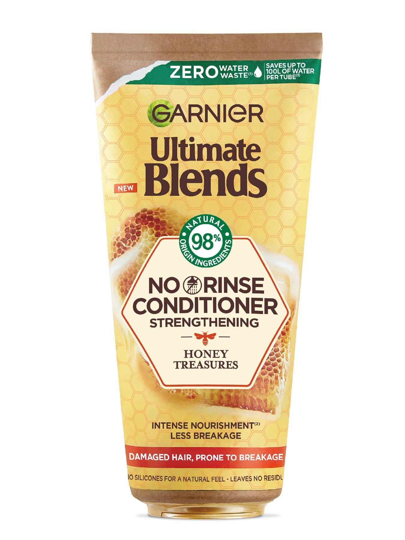 Garnier Ultimate Blends Honey Treasures Strengthening No Rinse Conditioner for Damaged Hair