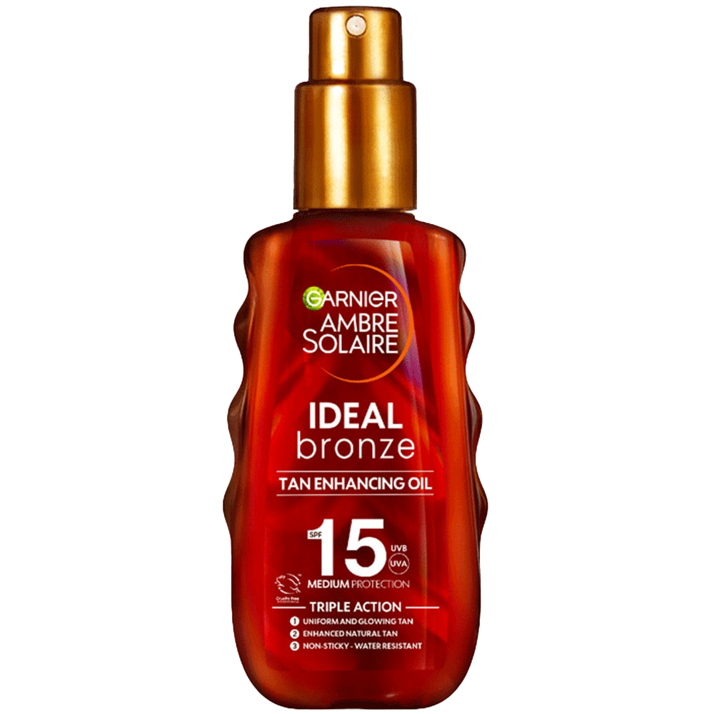 Garnier Ambre Solaire Ideal Bronze SPF15 Protective Oil Spray