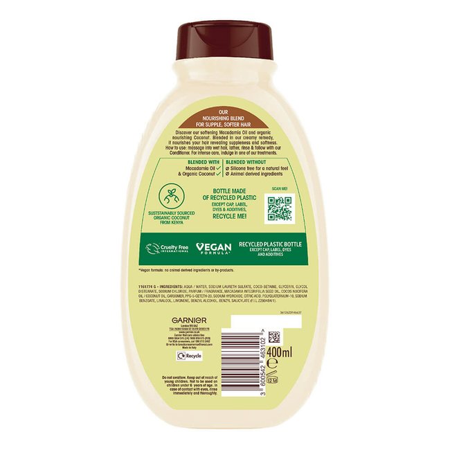 Coconut Milk Shampoo for Dry Hair Ultimate Blends Garnier UK