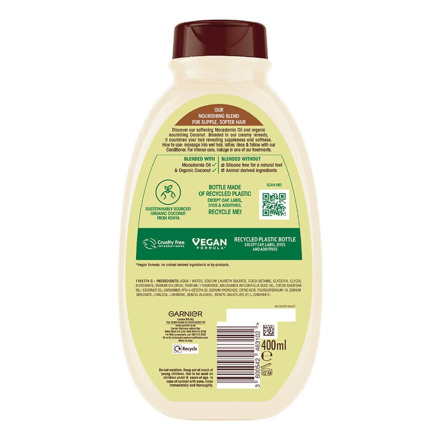 Coconut Milk Shampoo for Dry Hair Ultimate Blends Garnier UK