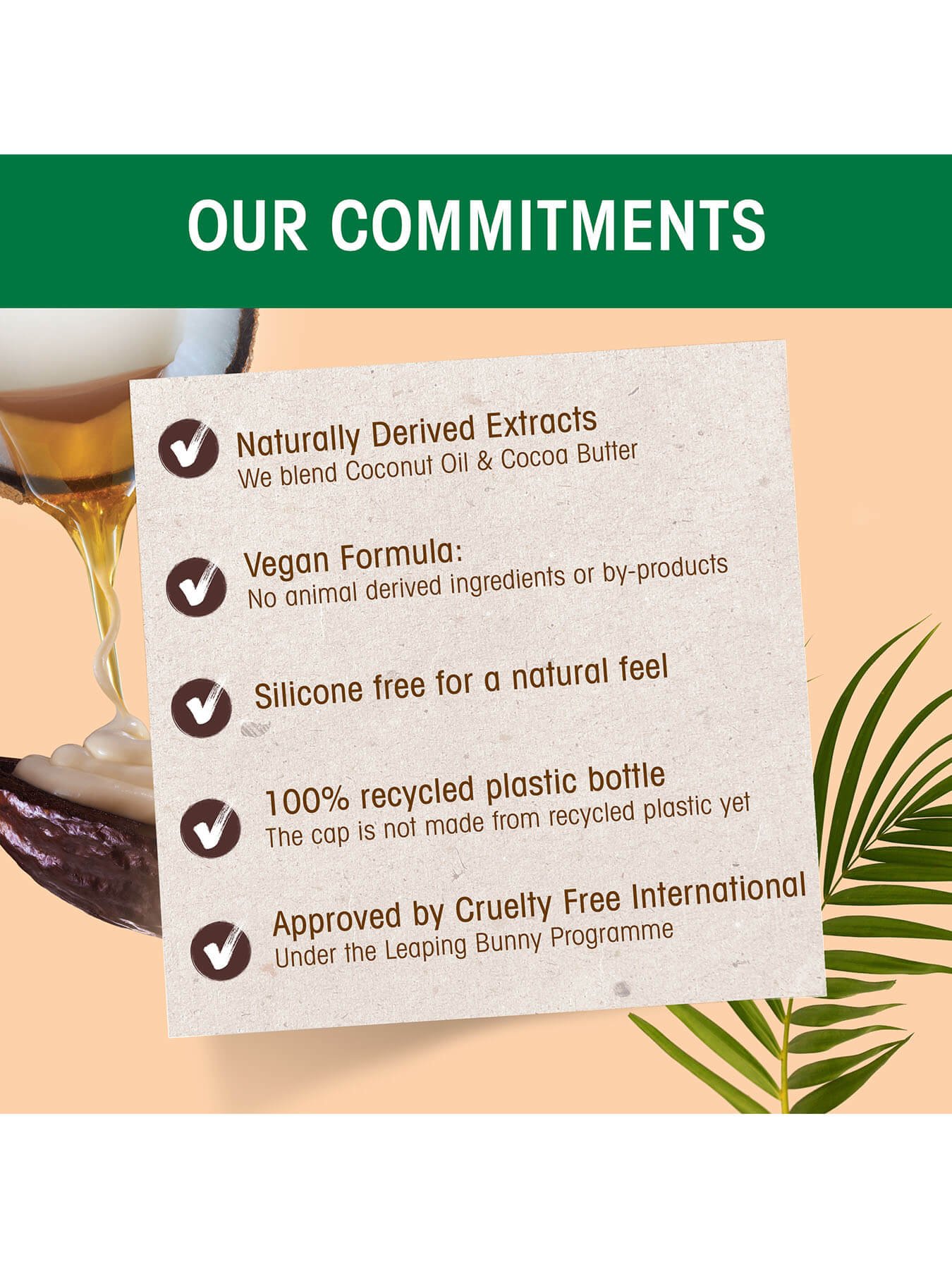 Ultimate Blends Coco Oil Condionter commitments