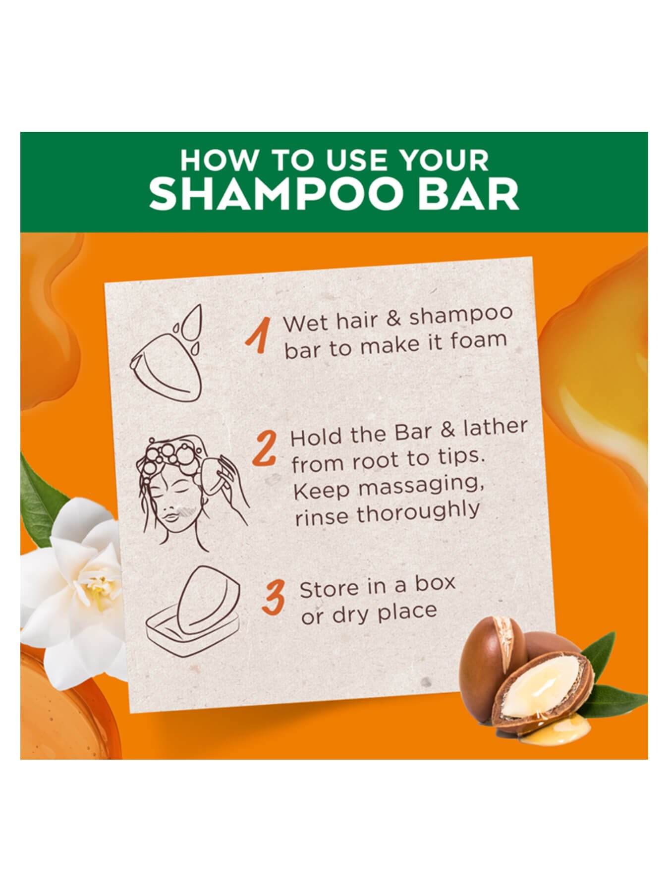 how to use marvellous oils shampoo bar