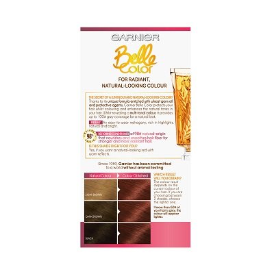 Natural Deep Auburn Hair Dye | Belle Color | Garnier Natural Hair Color Dye