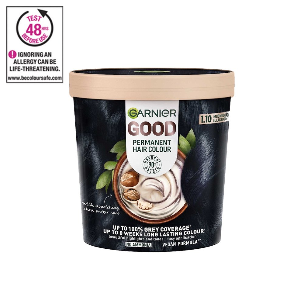 Garnier GOOD Permanent Hair Dye  1.1 Midnight Illusion