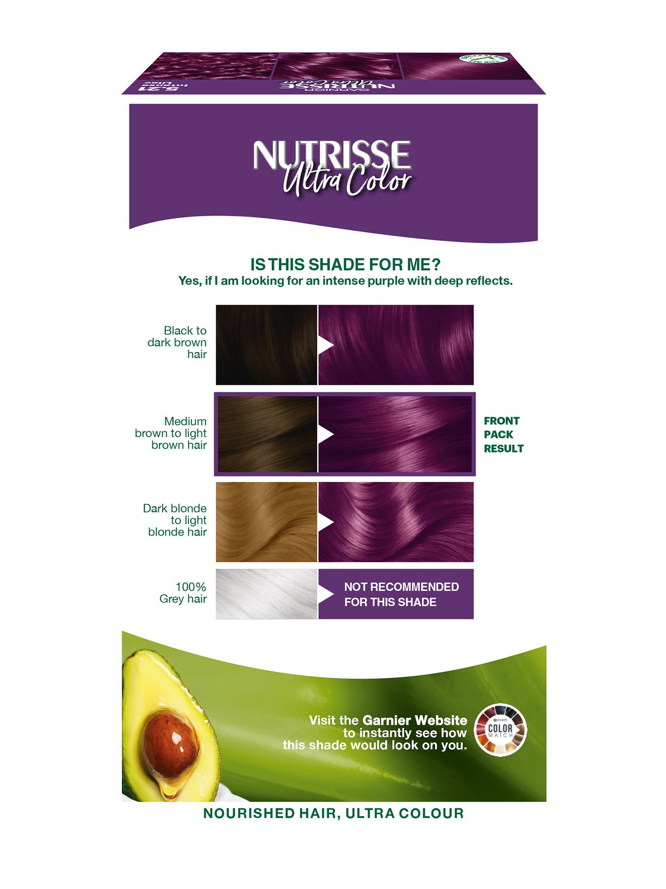 Nutrisse Ultra Color 5.21 back of pack