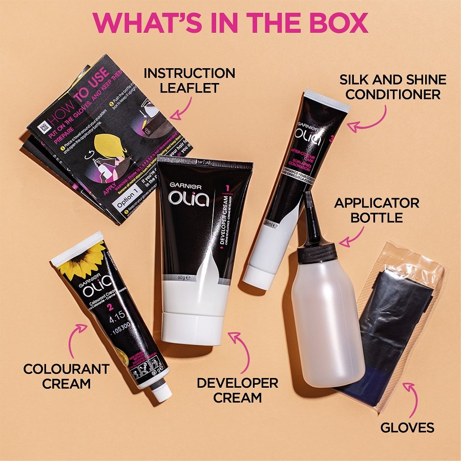 Garnier Olia Hair Dye What's In The Box