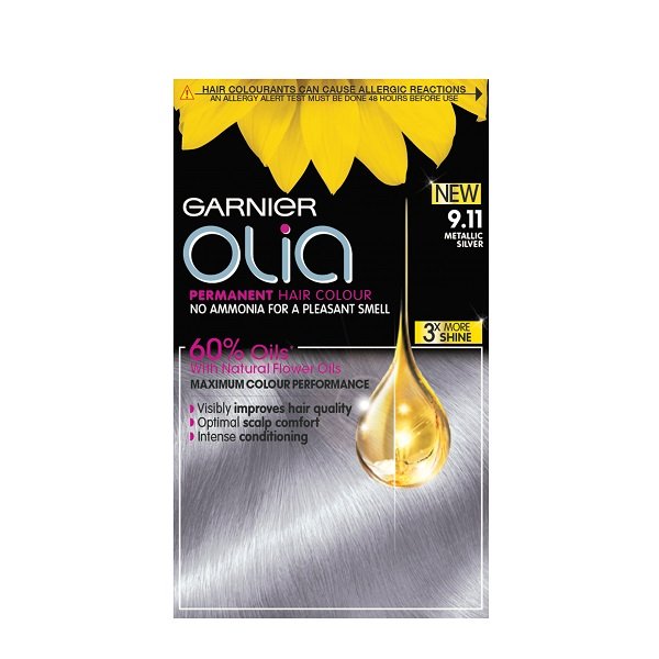 Metallic Silver Home Hair Dye Olia Garnier