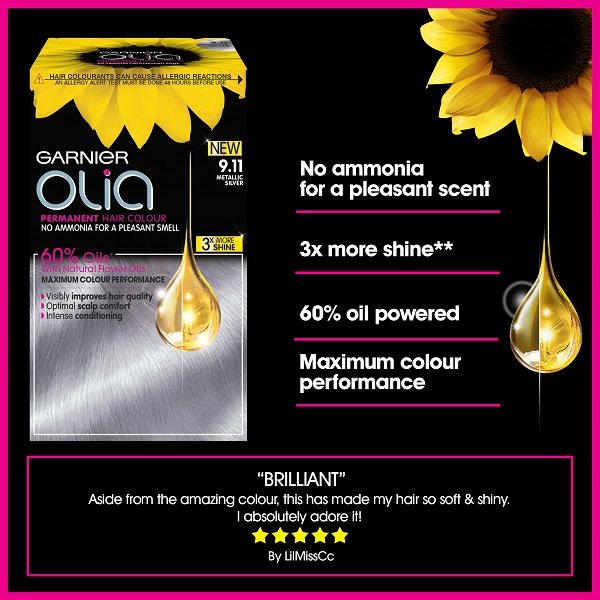 Metallic Silver Home Hair Dye Olia Garnier