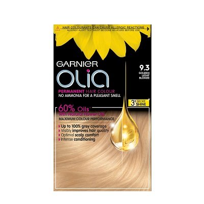 Golden Light Blonde Hair Dye Olia Garnier