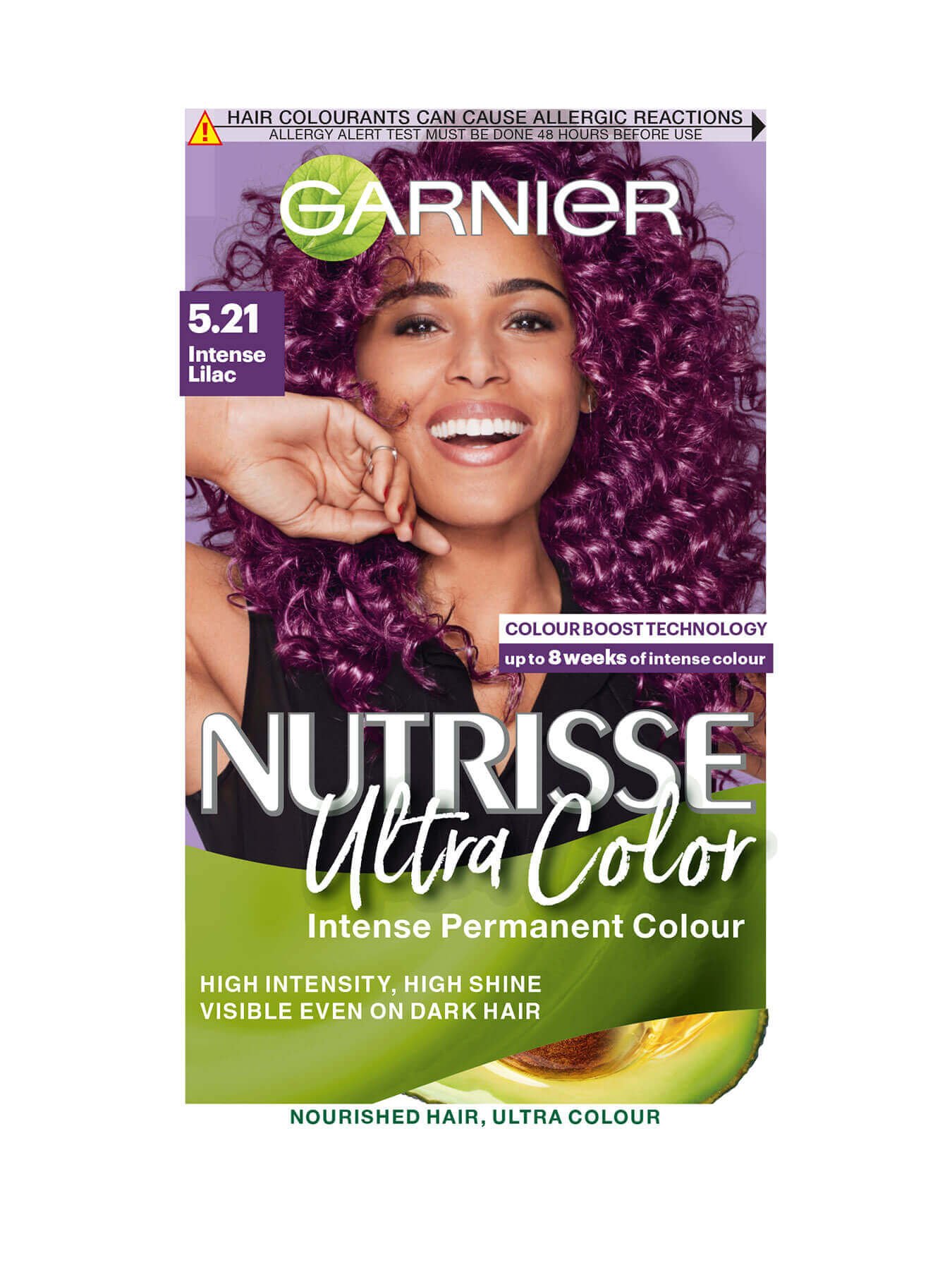 Garnier Nutrisse Ultra Color 5.21 Intense Lilac Permanent Hair Dye