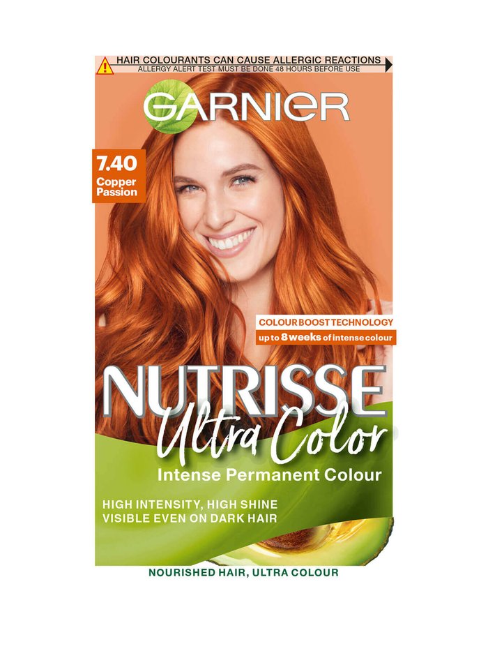 Garnier Nutrisse Ultra Color 7.40 Copper Passion Hair Colour Garnier