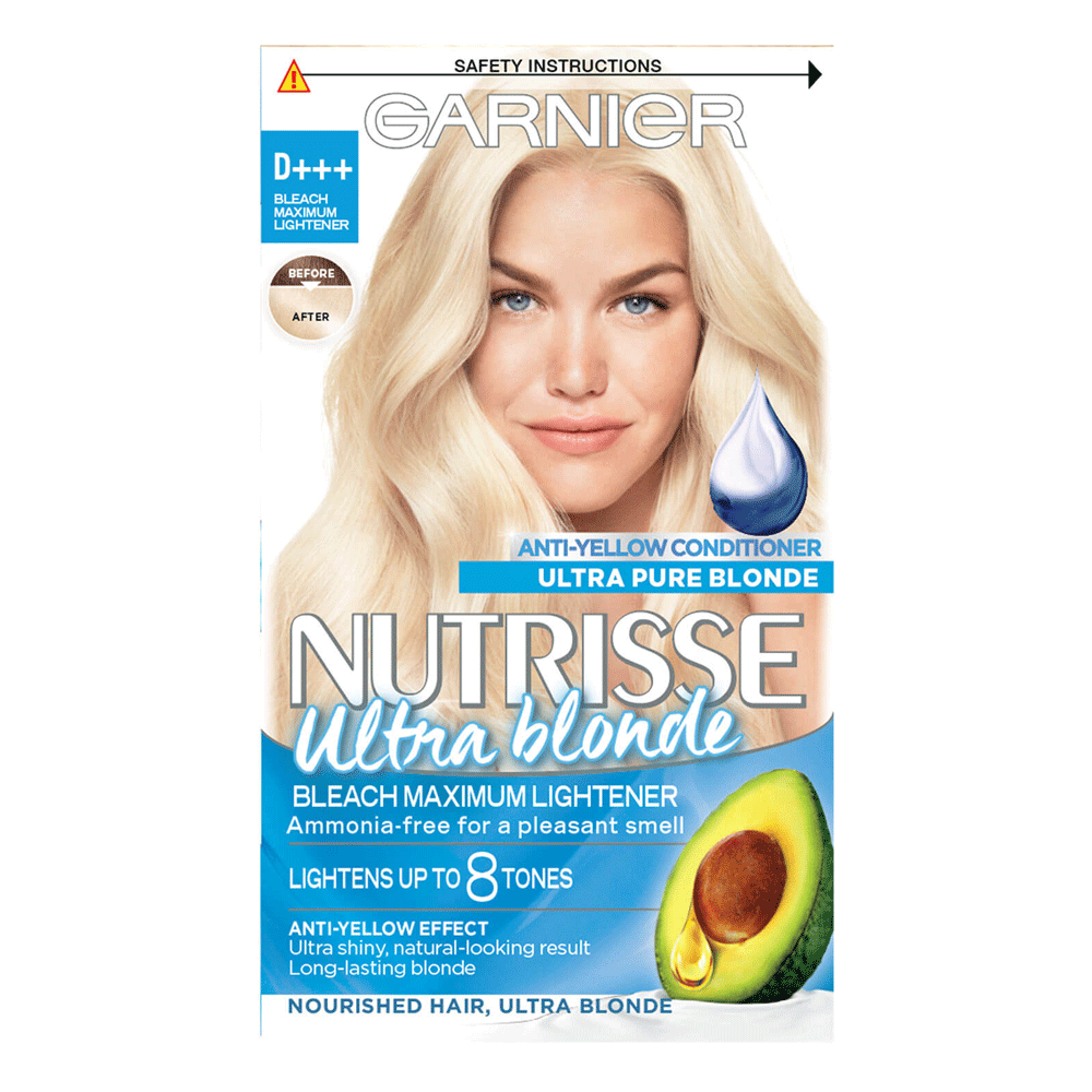 Garnier Nutrisse D + Bleach Soft Lightener Permanent Hair Dye