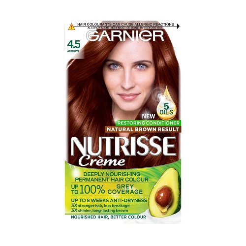 Garnier Nutrisse 4.5 Auburn Red Permanent Hair Dye