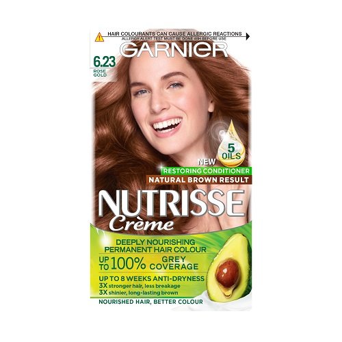 Garnier Nutrisse 6.23 Rose Gold Brown Permanent Hair Dye