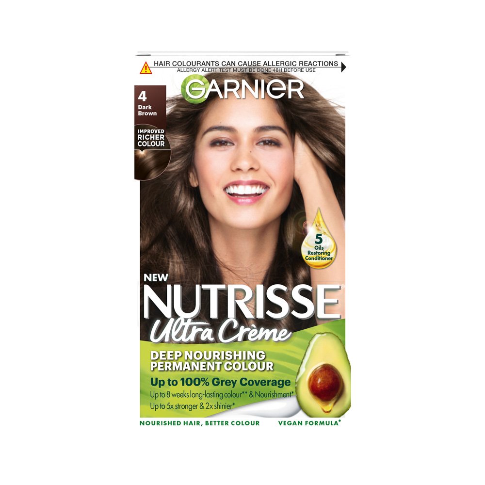Garnier Nutrisse Permanent Hair Dye  4 – Dark Brown