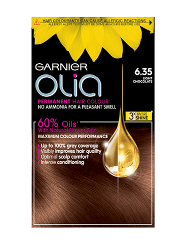Garnier Olia Light Chocolate Brown 6.35 Permanent Home Hair Dye