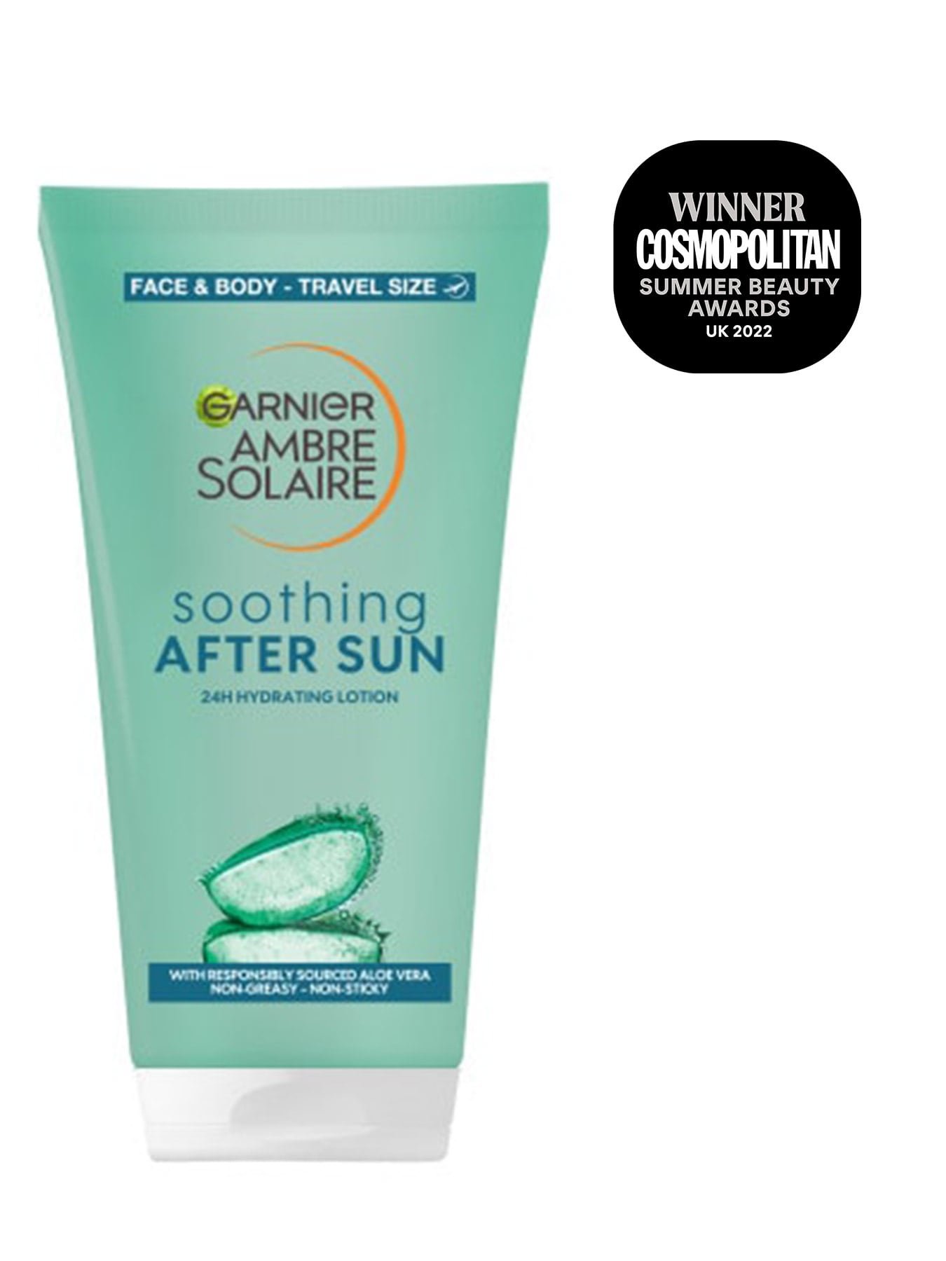 Smoothing aftersun lotion with award