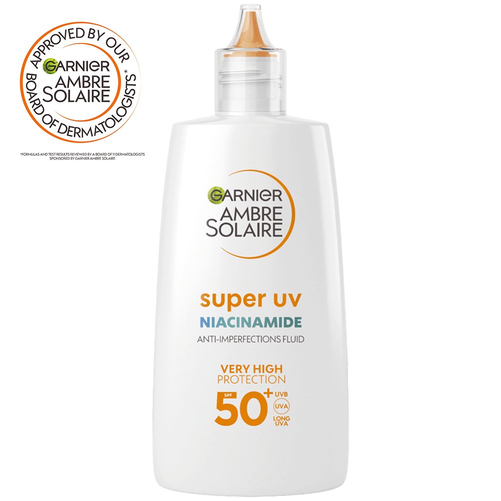 Garnier Ambre Solaire Super UV Niacinamide Facial SPF50 Fluid Garnier Ambre Solaire Super UV Niacinamide Facial SPF50 Fluid