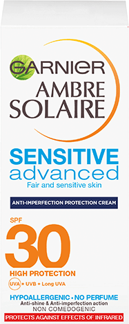 Ambre Solaire Sensitive Anti Imperfection Face Sun Cream SPF30