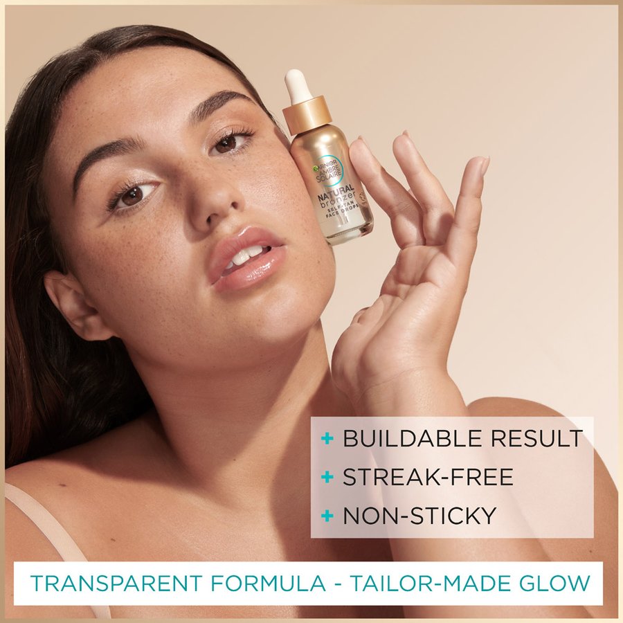 SelfTan Face Drops Natural Bronzer Garnier Ambre Solaire