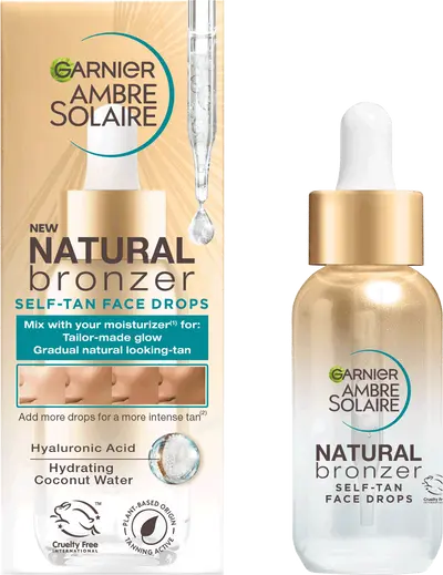 Ambre Solaire Natural Bronzer Self Tan Face Drops Packshot