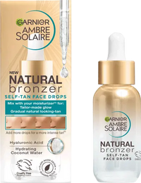 Ambre Solaire Natural Bronzer Self Tan Face Drops Packshot