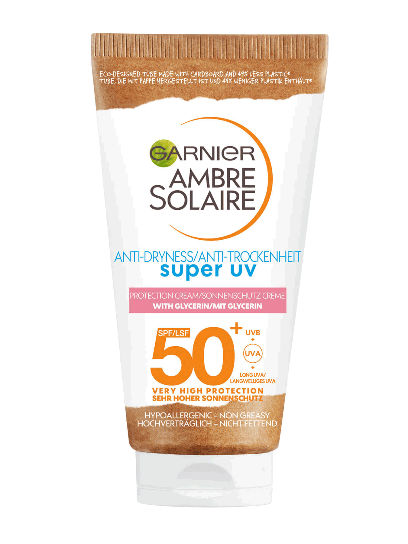 Garnier Ambre Solaire Anti Dryness Face Protection Cream SPF50+ 50ml | Sun Protcection