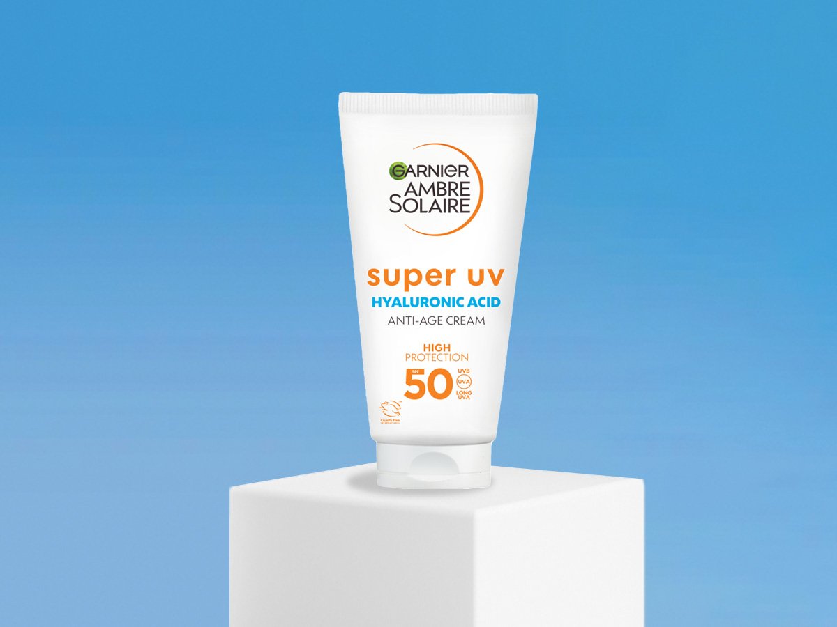 Crema de fata cu protectie solara SPF 50 cu efect antirid, 50 ml Ambre Solaire