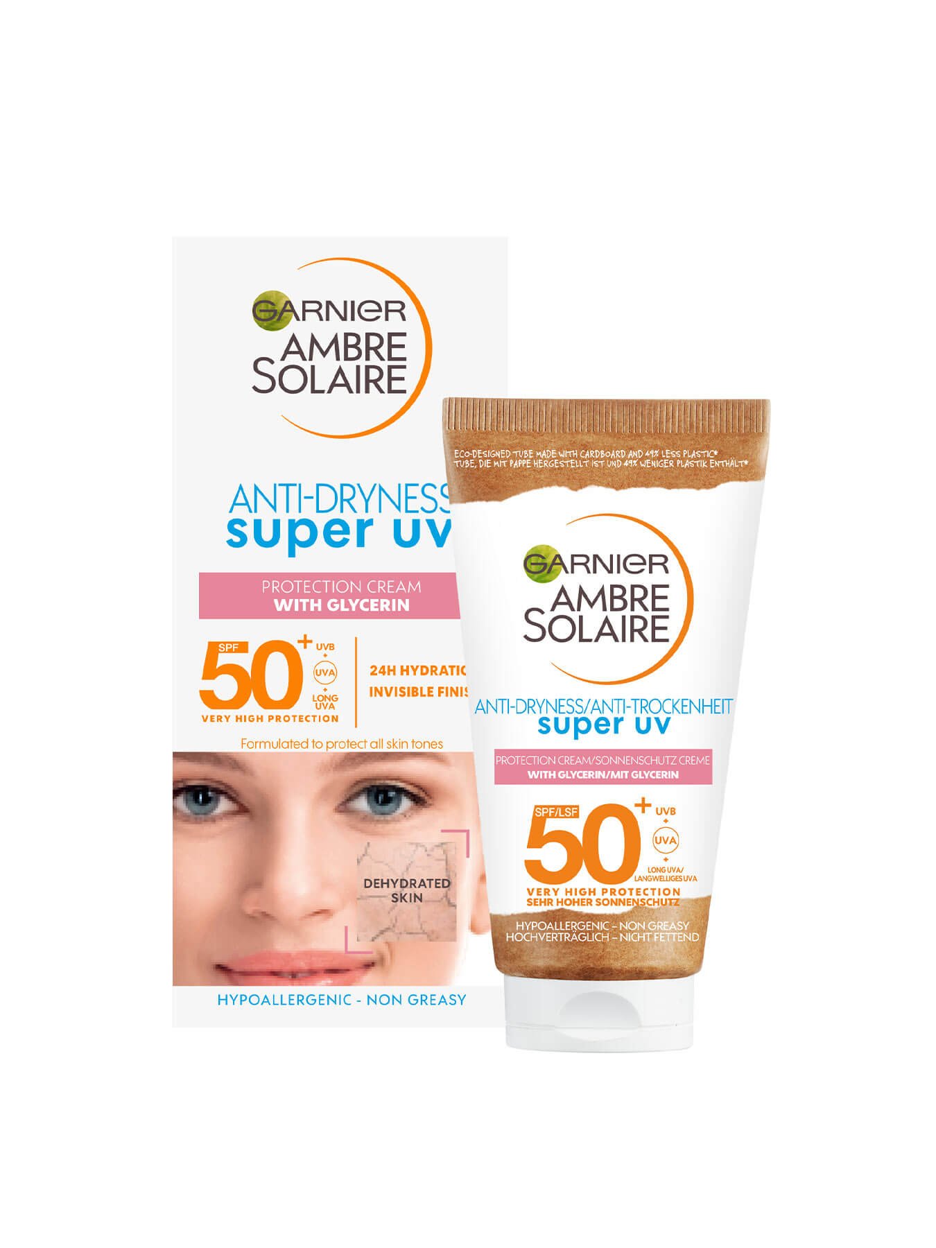 Super UV Ambre Solaire Anti Dryness packshot and box