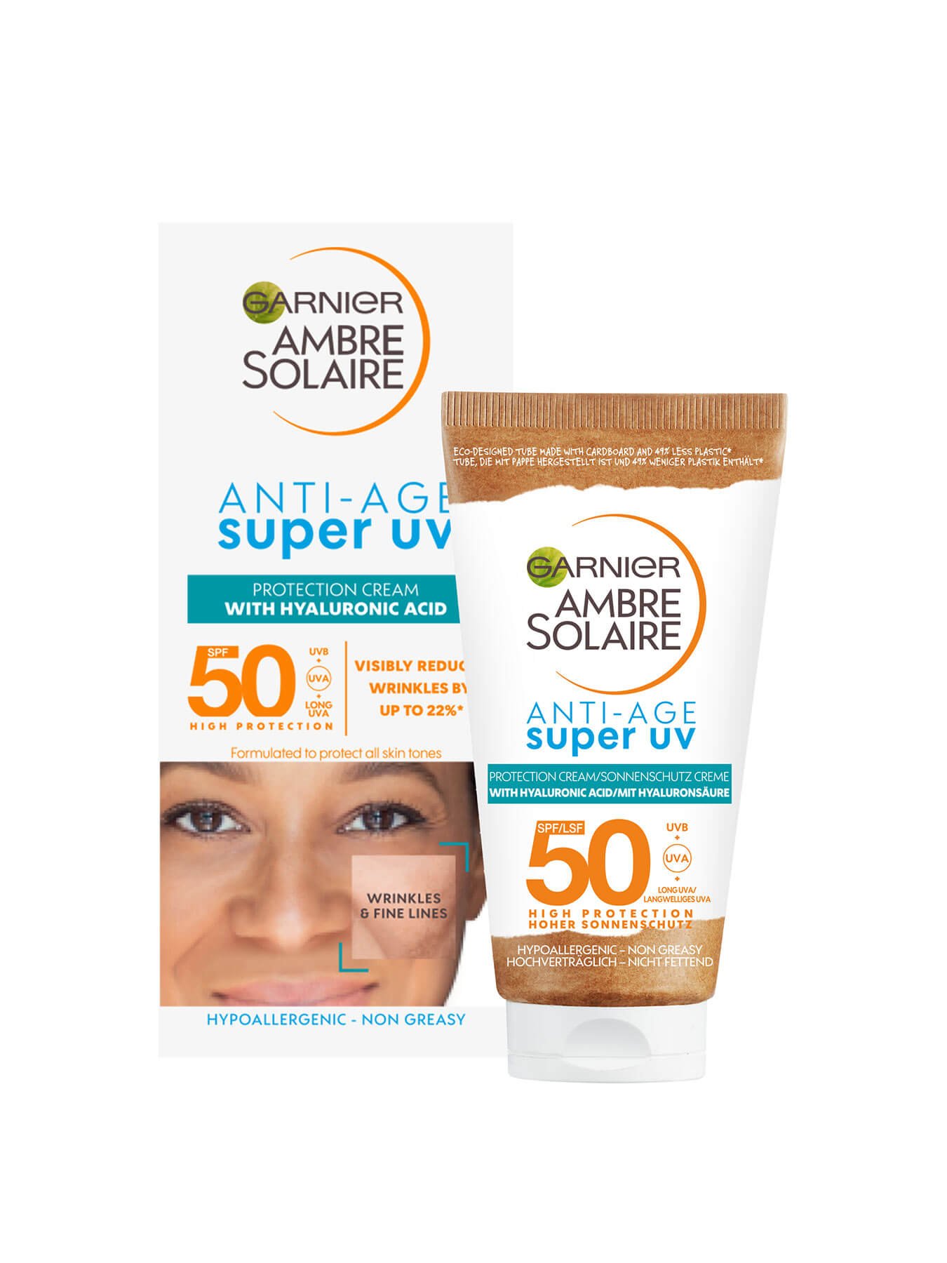 Ambre Solaire Super UV Anti Age Packshot and box
